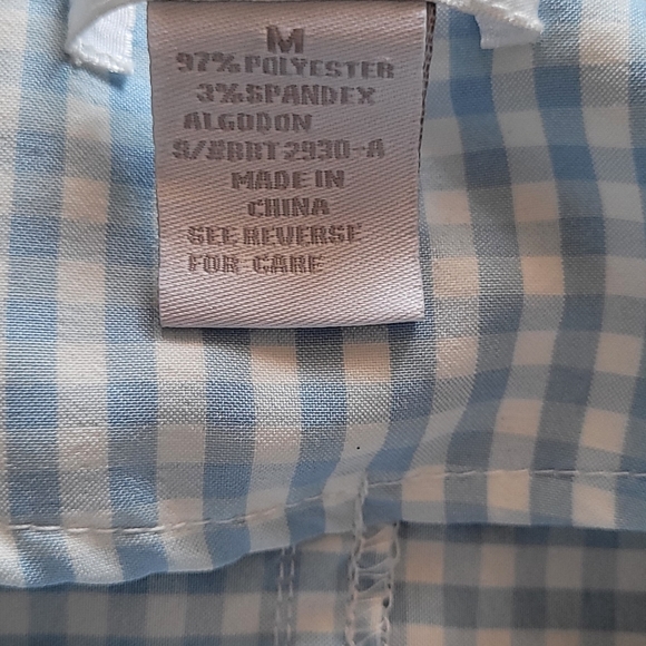 Petites Blue/White Gingham Spring Coat - Picture 4 of 4